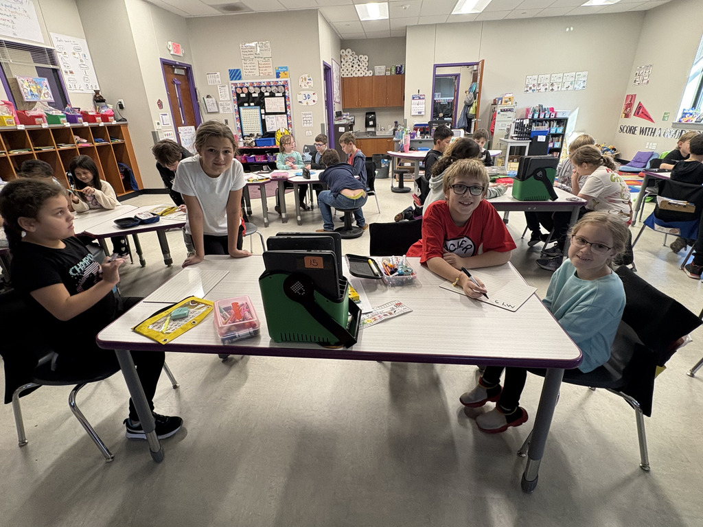 Students participating in a new year activity