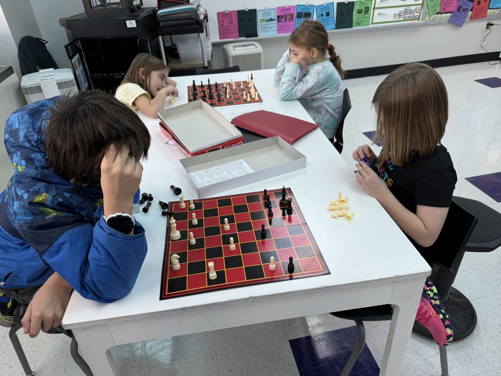 Students playing Chess games