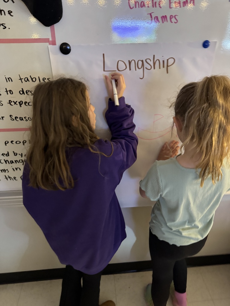 Students working on identifying important facts.