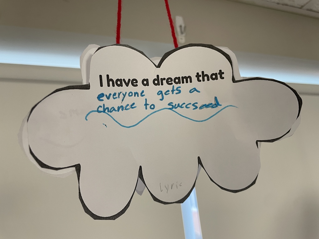 Student project of, "I have a dream."