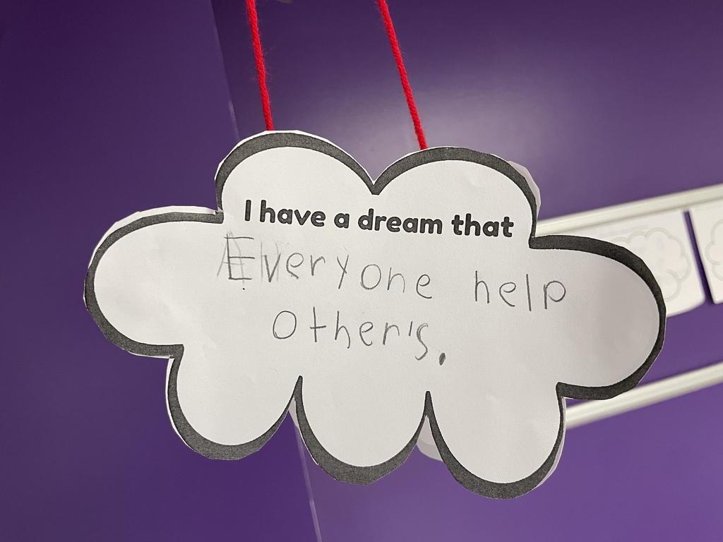 Student project of, "I have a dream."