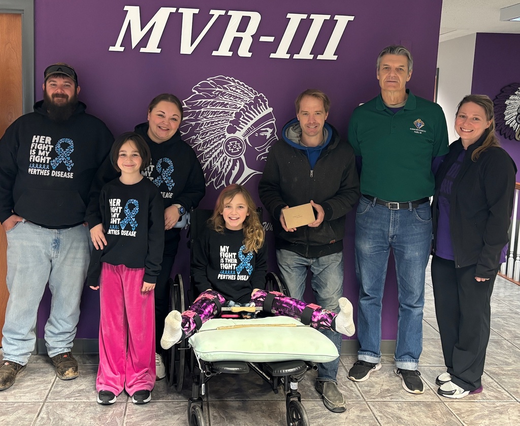 Student Avery Whitaker and family.