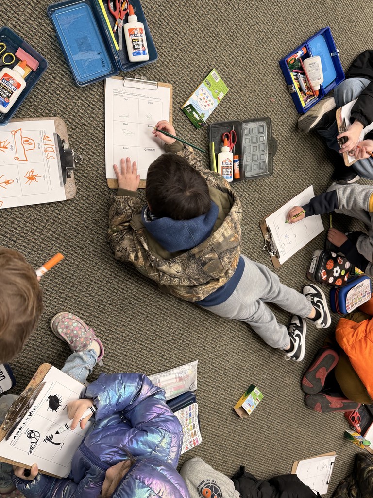 Students exploring musical opposites.