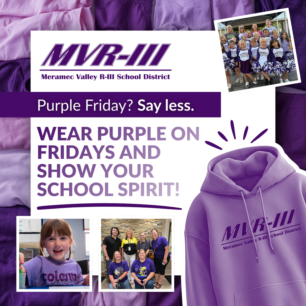 Purple Fridays Graphic. 