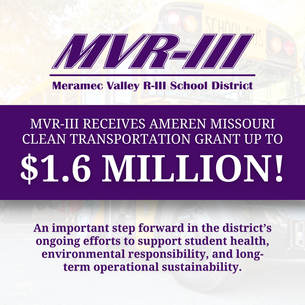 Meramec Valley R-III School District announces $1.6 million Ameren Missouri clean transportation grant award