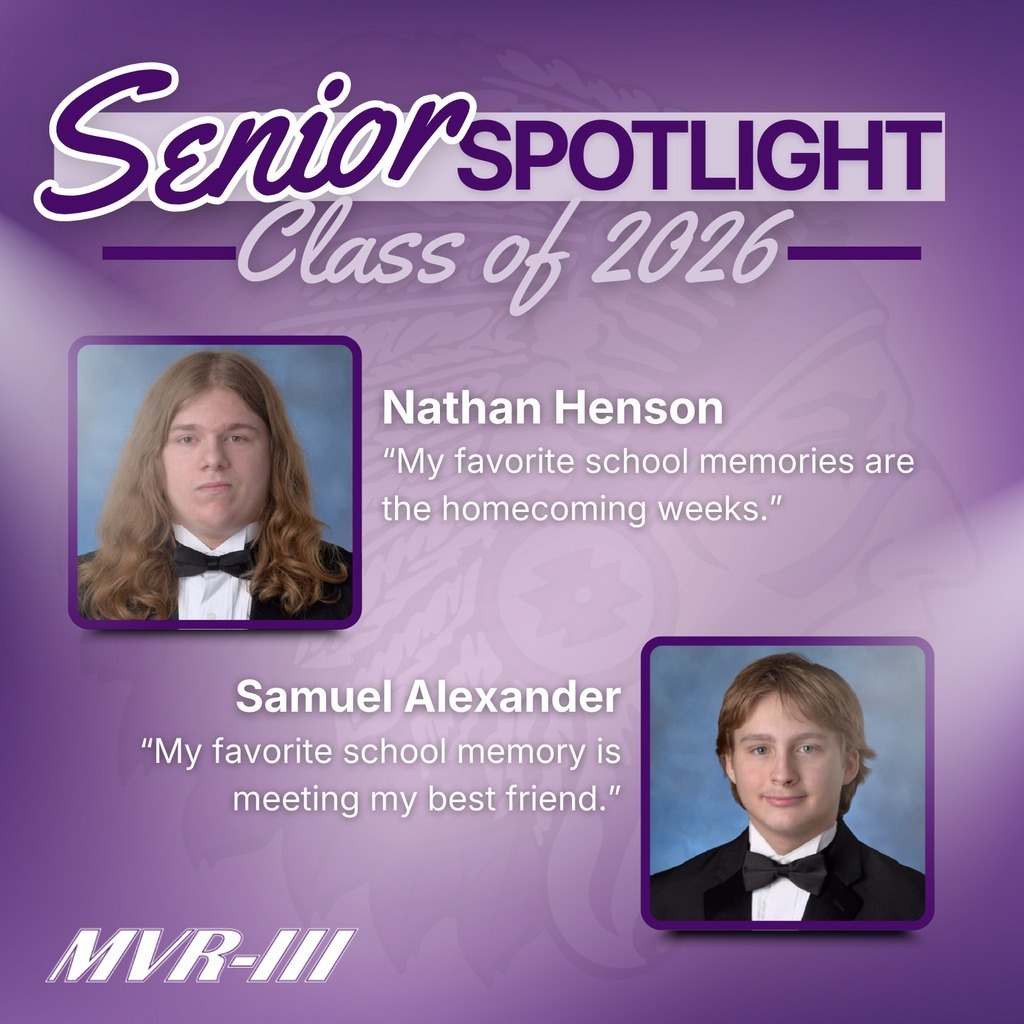 Senior spotlights Nathan Henson and Samual Alexander.