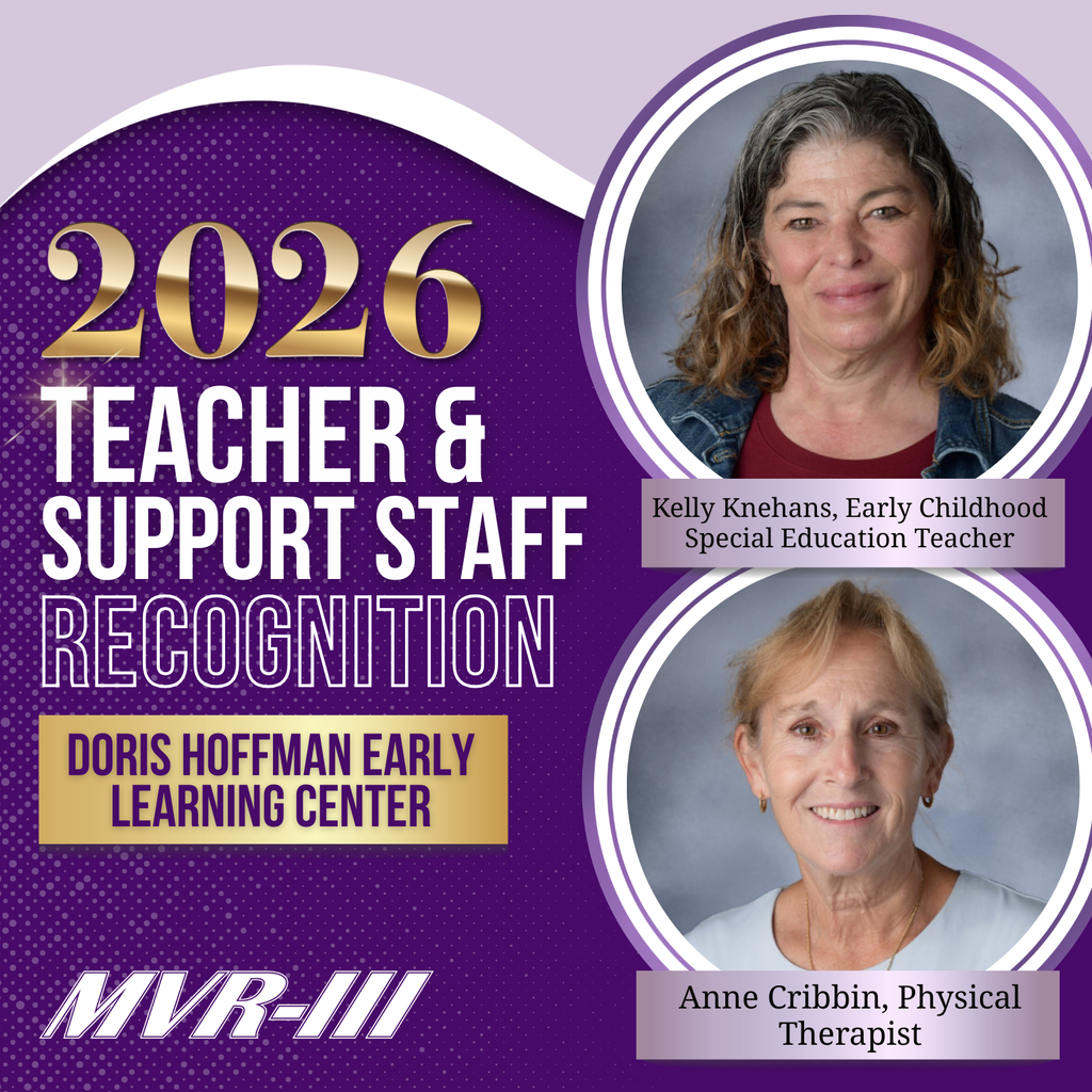 2026 Teacher & Support Staff Recognition for Doris Hoffman Early Learning Center with portraits and titles.