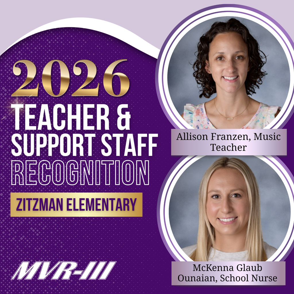 2026 Teacher & Support Staff Recognition for Zitzman Elementary with portraits and titles.