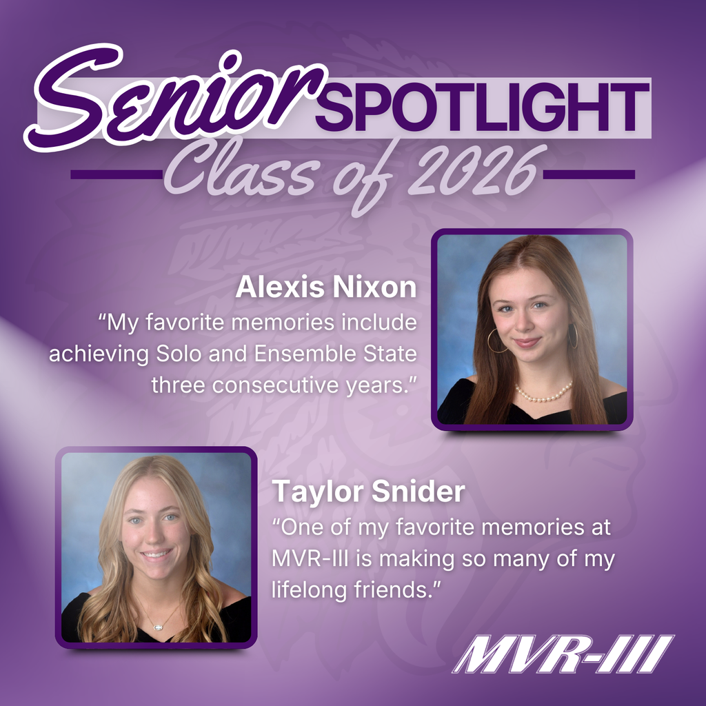 Senior Spotlights Alexis Nixon and Taylor Snider.