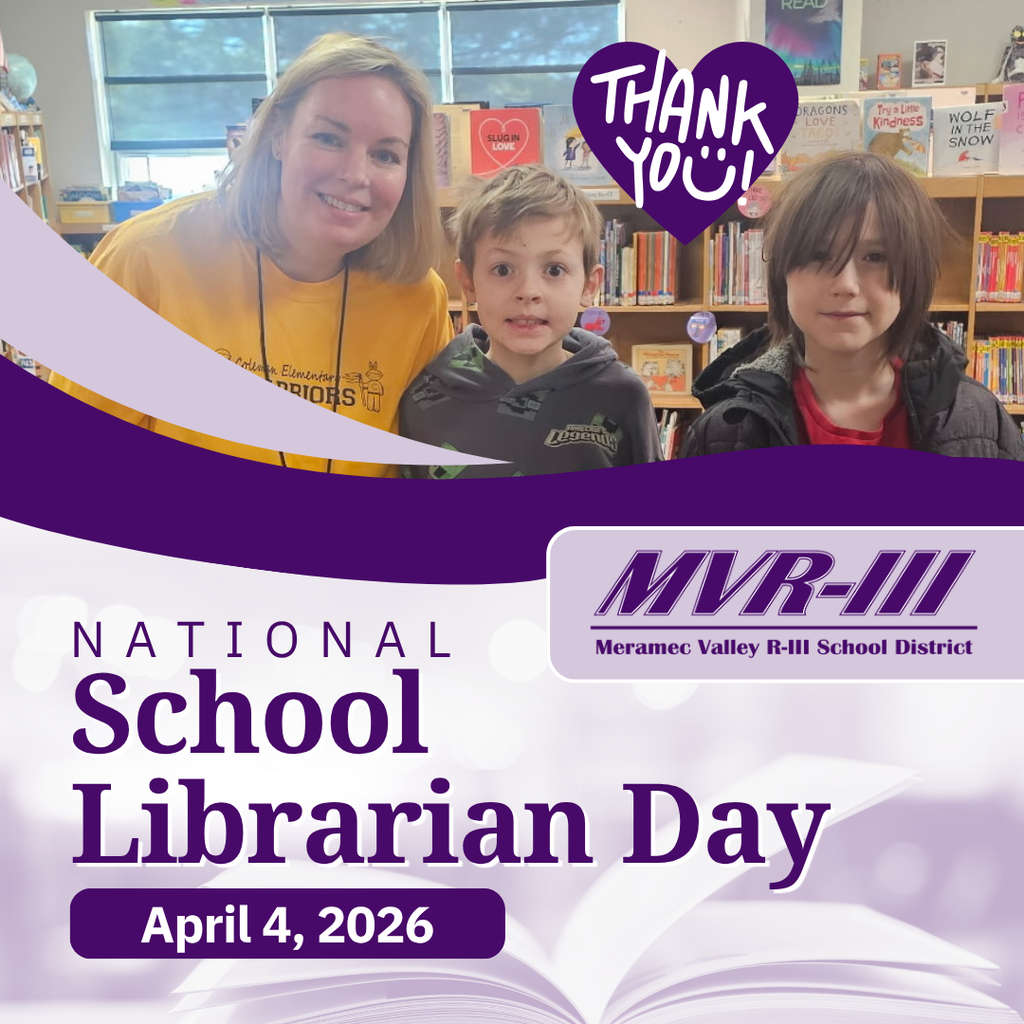 National School Librarian Day on April 4, 2026 with a photo of students and staff member in a library.