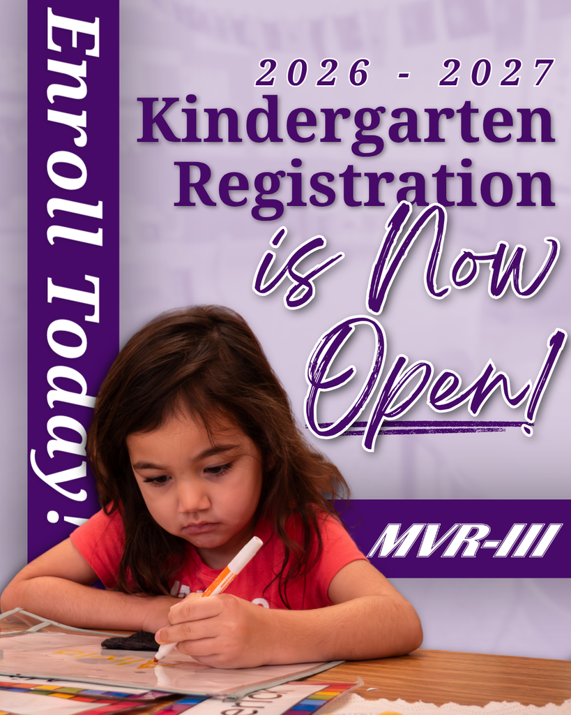 Kindergarten Registration is Now Open for the 2026-27 School Year!