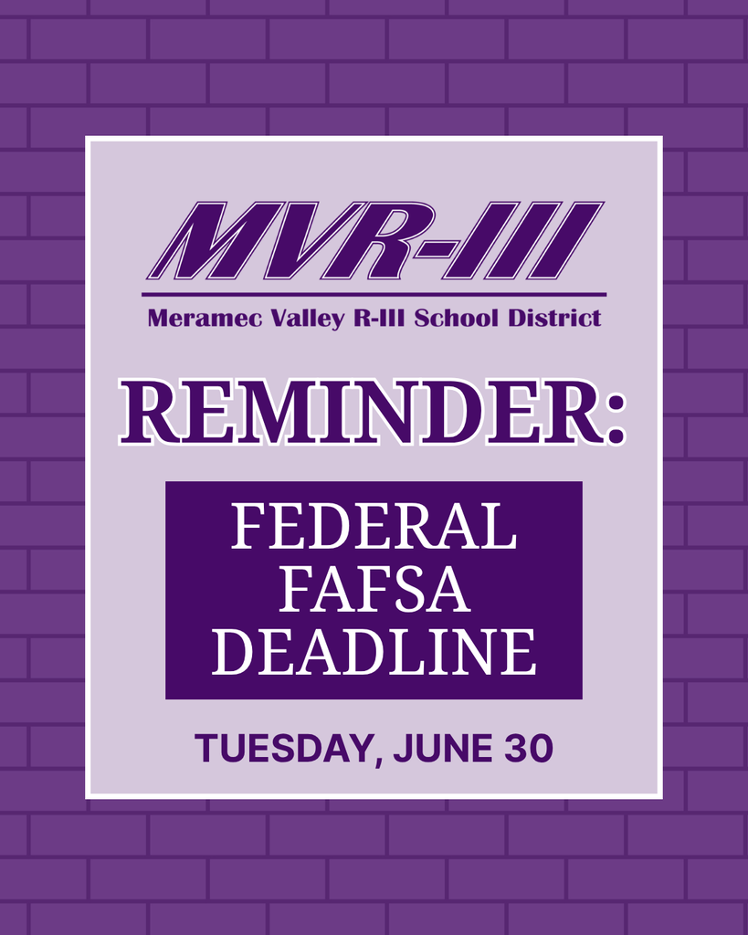 Reminder: Federal FAFSA Deadline is June 30.