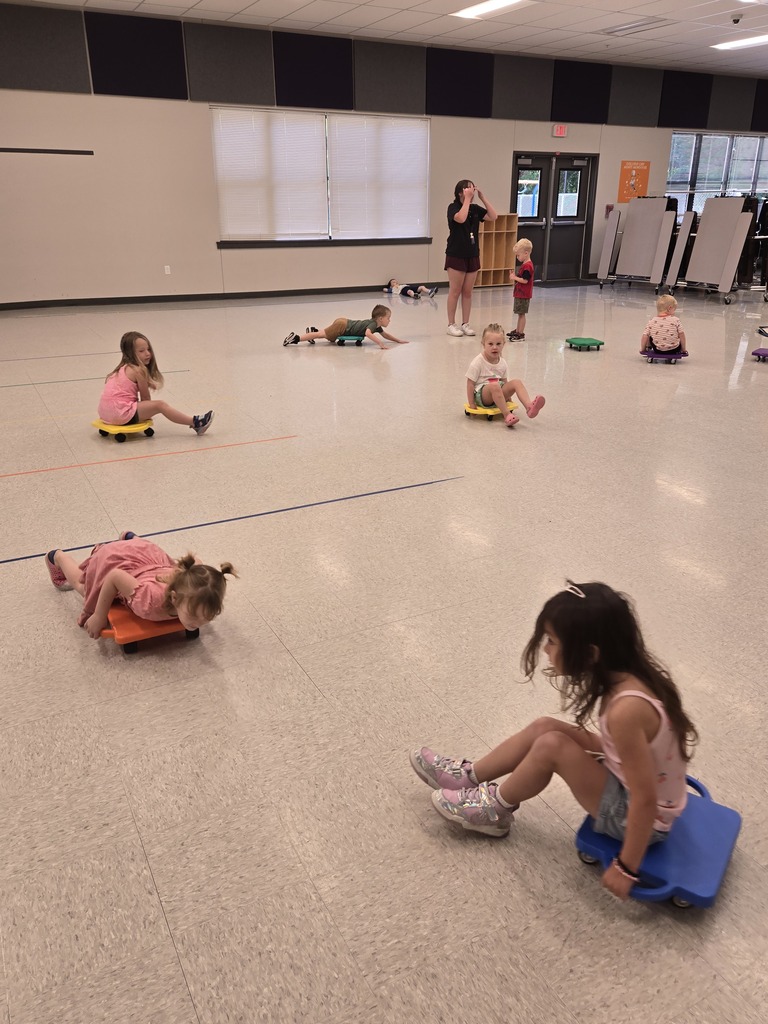 Students playing in a school gym.