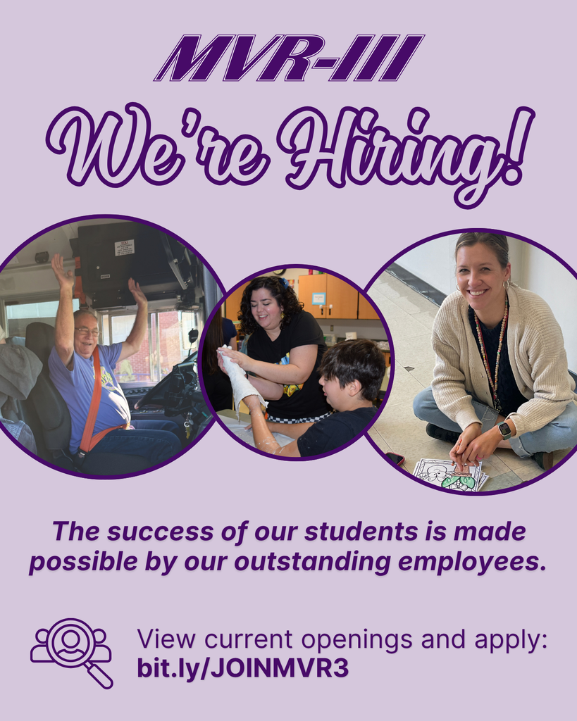 We're hiring multiple positions listed with MVR-III logo.