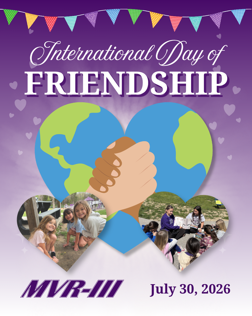 International Day of Friendship graphic with clasped hands over a heart-shaped globe, student photos, and the date July 30, 2026.