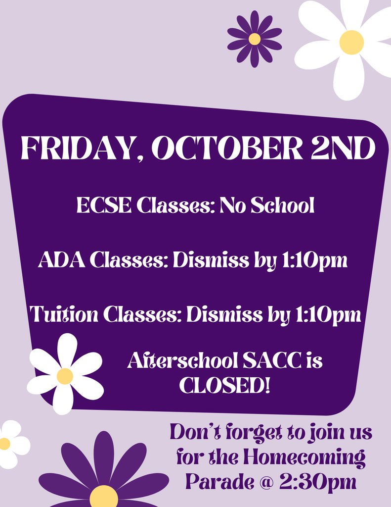 October 2nd Schedule