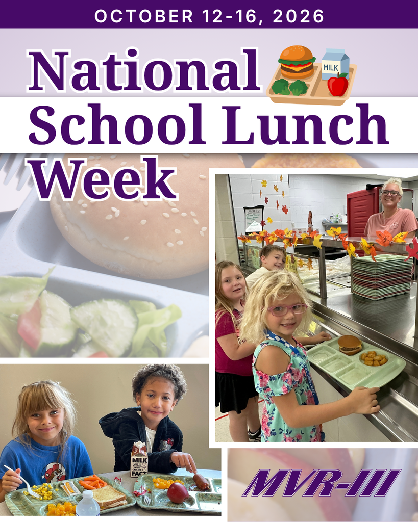 National School Lunch Week, October 12โ16, 2026, celebrates school meals with photos of smiling students enjoying lunch and cafeteria staff.