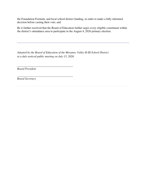 Resolution information.