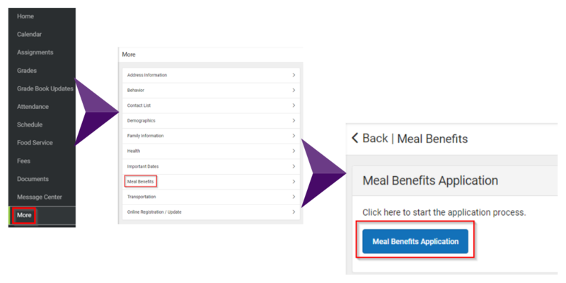 IC Parent Portal - Meal Benefits App