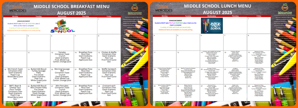 August Menu