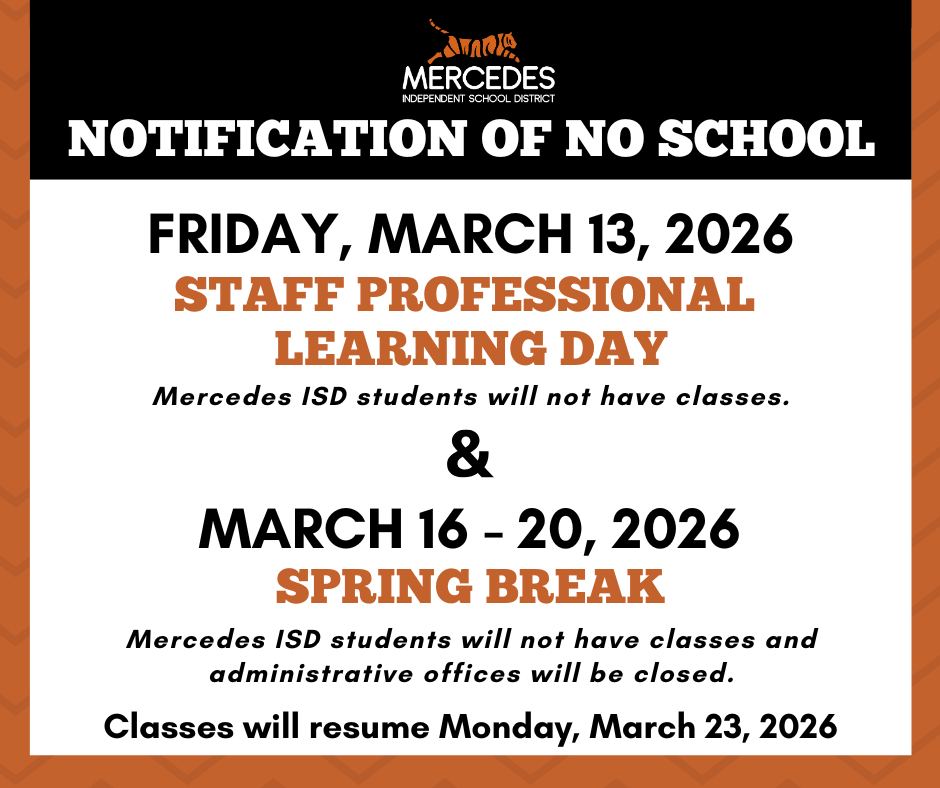 Spring Break Announcement