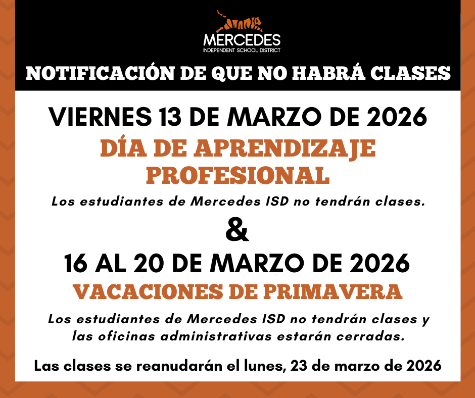 Spring Break Announcement