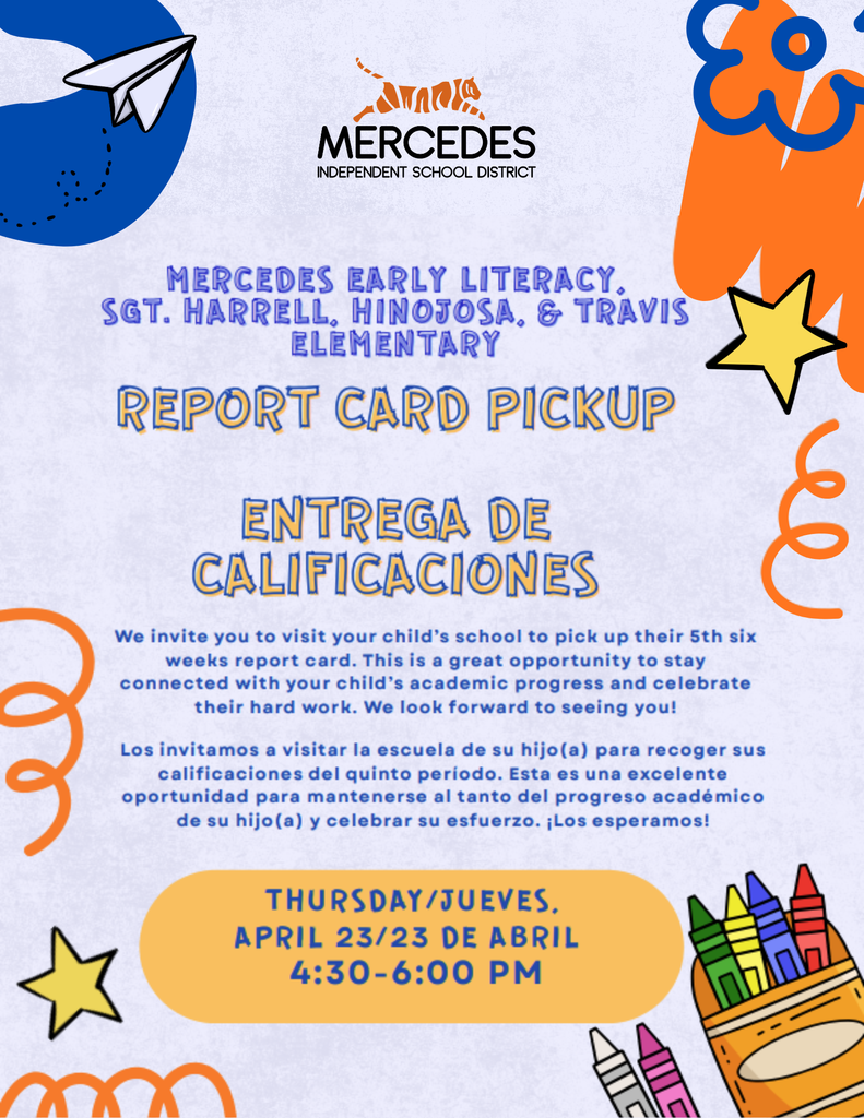 Elementary Report Card Pick Up on Thursday, April 23, 2026