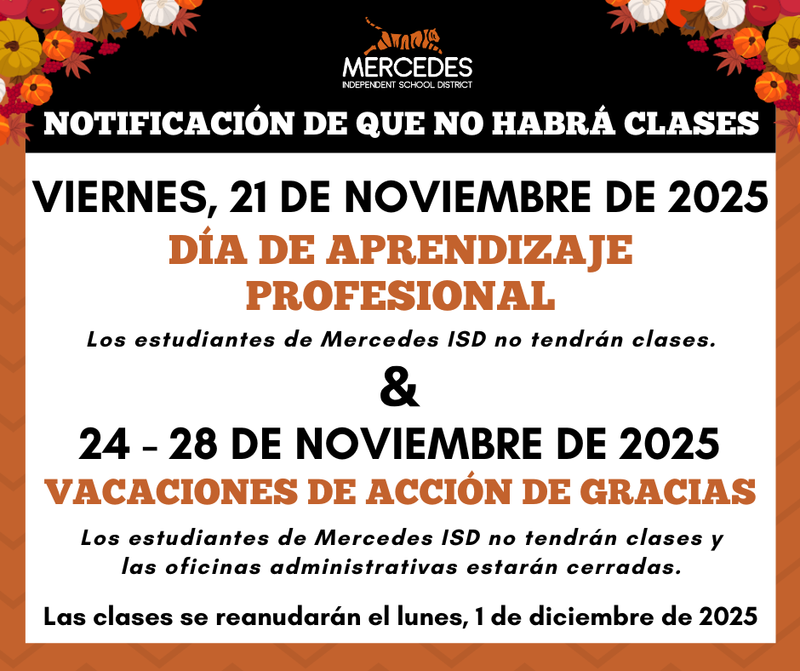 Thanksgiving Break (Spanish)