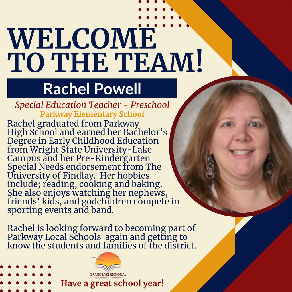 An introduction for a special education teacher with a photo, name, and details about her background and hobbies.