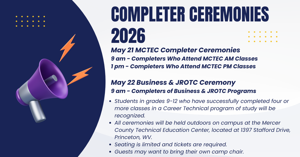 Completer Ceremonies 2026