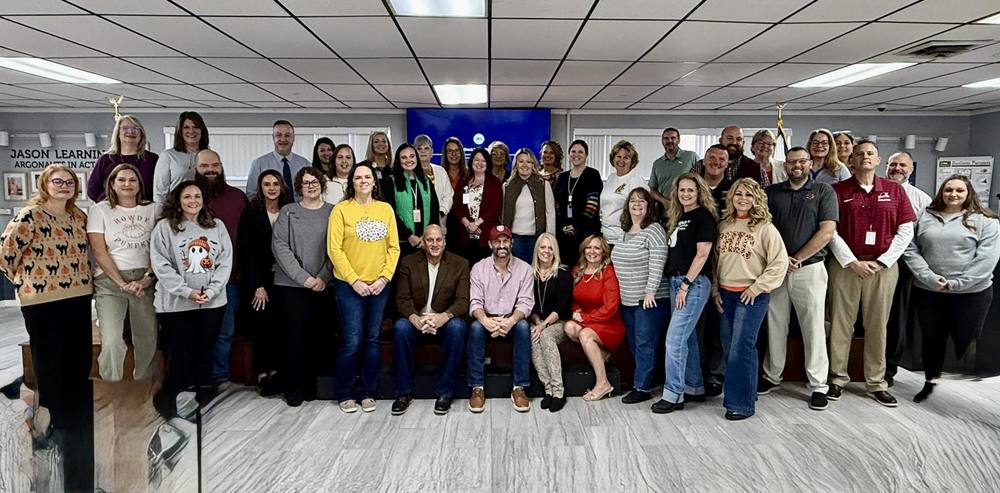 Princeton alum actor Kevin Sizemore met with Mercer County Schools principals to discuss future films he will direct here in Mercer County