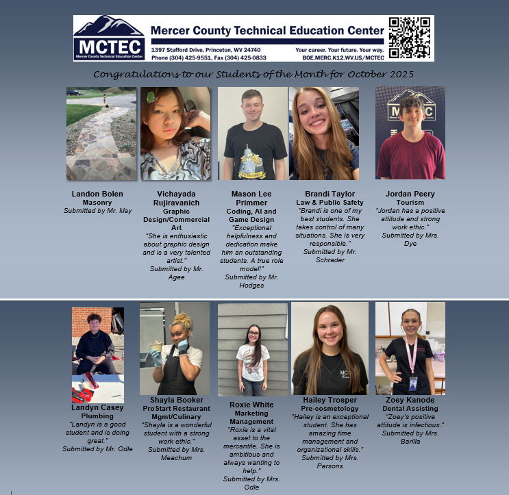 october students of the month