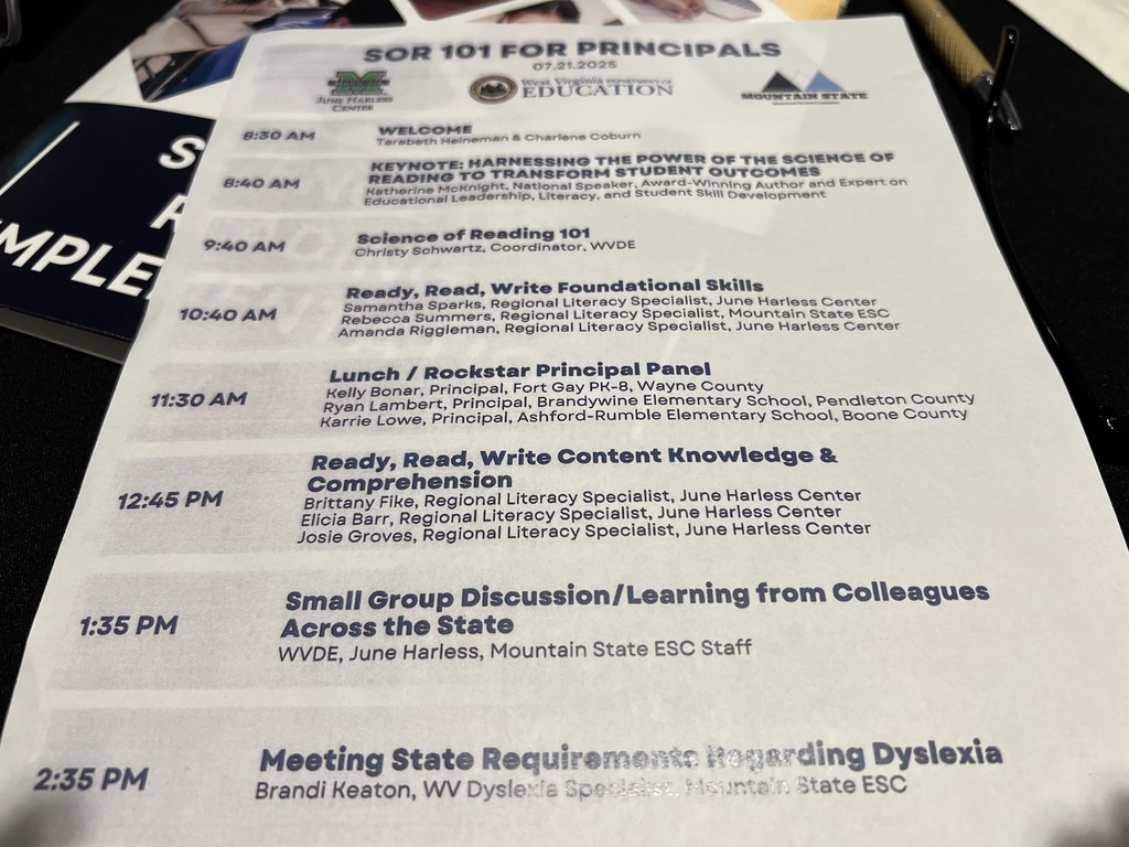 Science of Reading Training for Principals July 2025