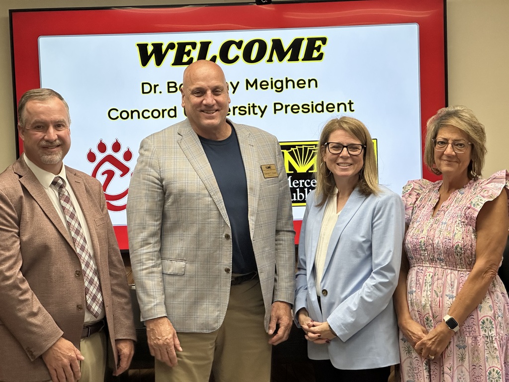 Superintendents meeting with Concord University President, Dr. Meighen