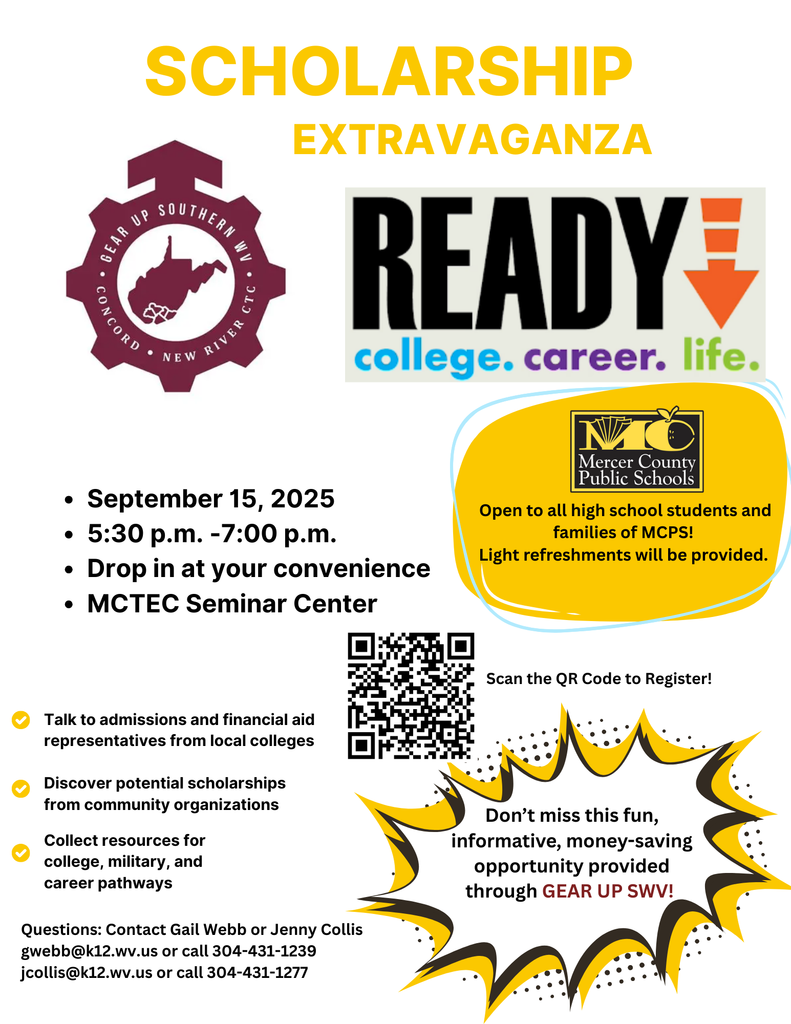 Scholarship Info night on September 15, 2025 at MCTEC Seminar Center at 5:30
