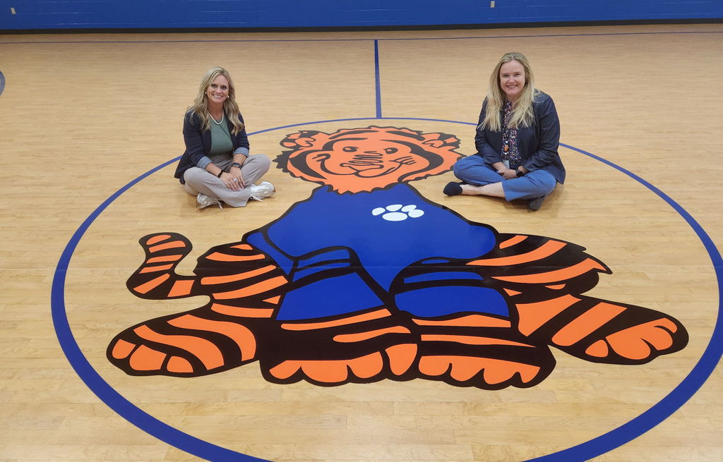 New gym floor at Princeton Primary School