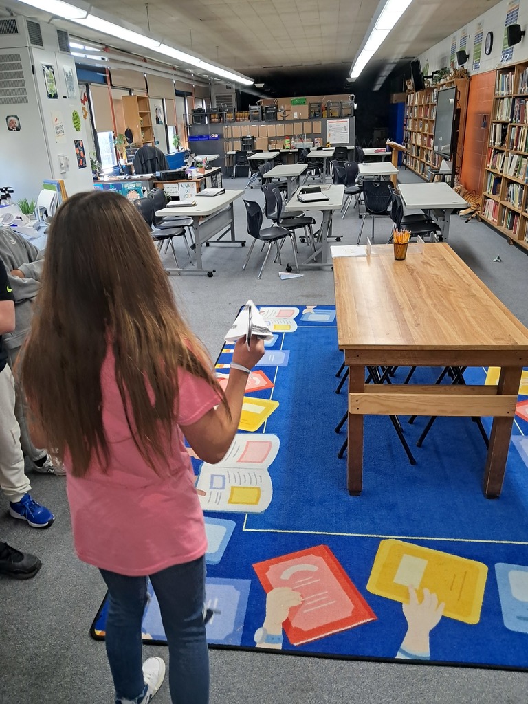 Launching our paper airplanes!