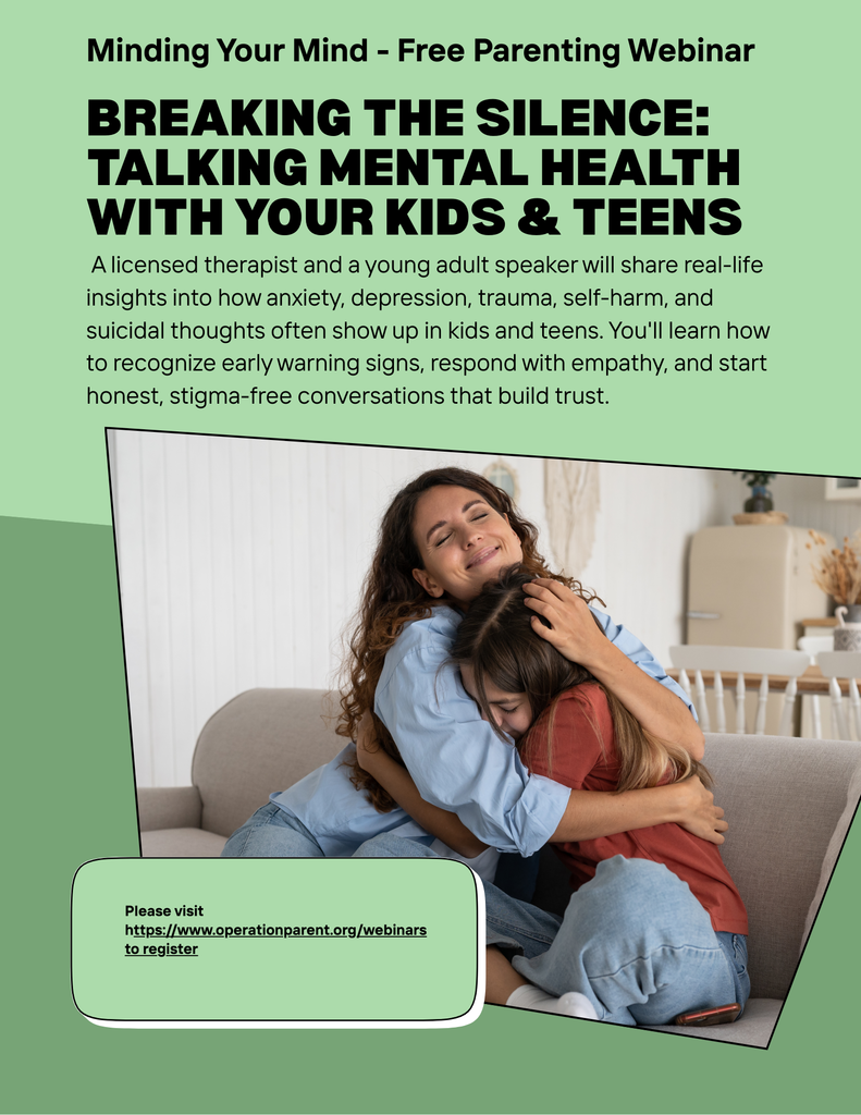 Flyer - Free Parenting Webinar on Mental Health