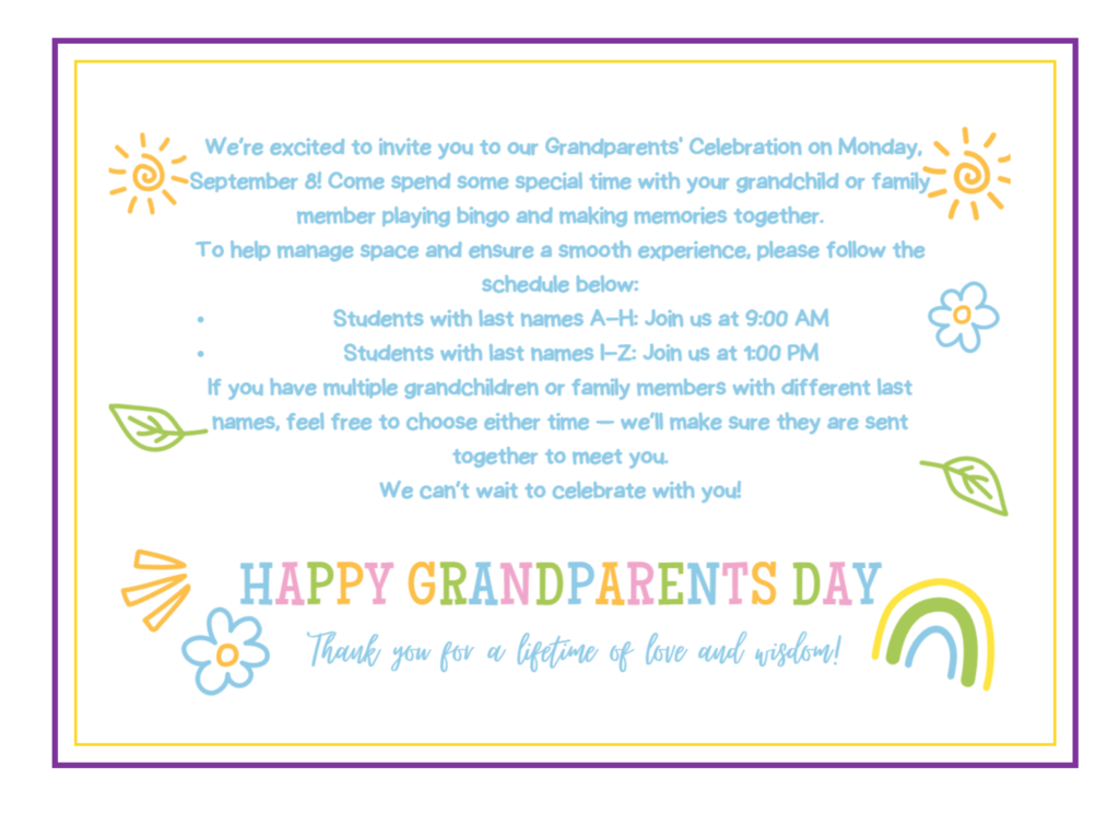 Grandparents Day Celebration