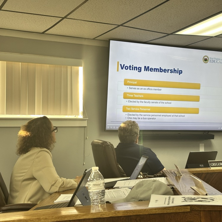 Board members watching LSIC training video