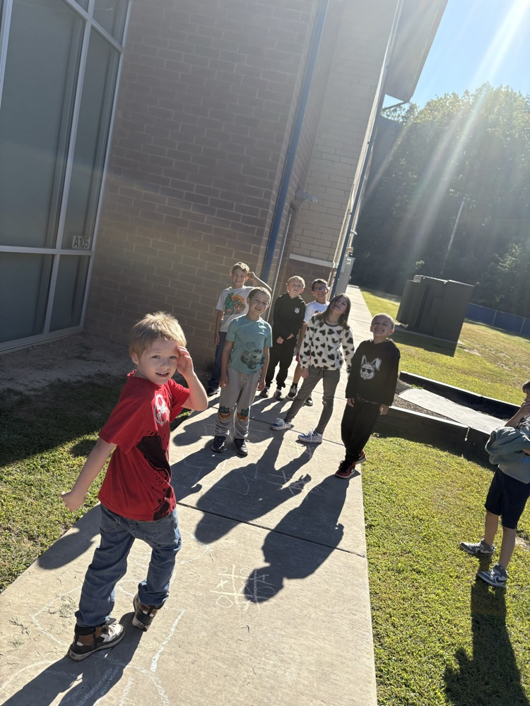 Patriot Day picture during recess for second grade today 💙♥️