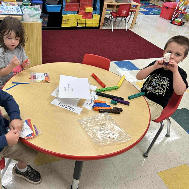 Pre-k students studying Frog Street Curriculum