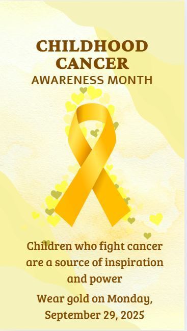 Wear gold tomorrow