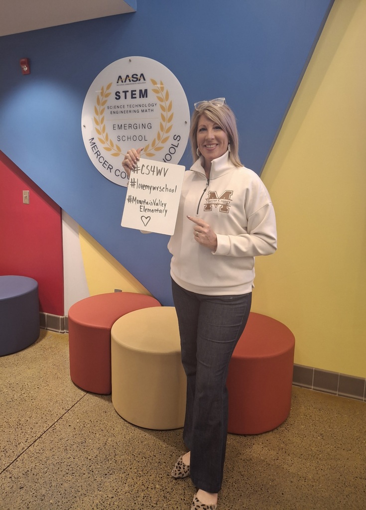 Ms. Neal received has received great news!   She won the $4,000 grant for WVDE Country Roads Codes. This grant will help educate our students on AI/Computer Science while also teaching them to give back to the community.   #CS4WV #lovemywvschool #MountainValleyElementary
