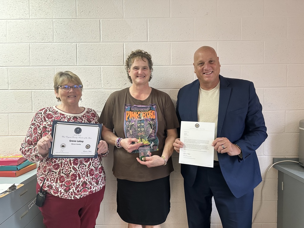 Teacher of the Year Srene Lokay with Anna Lilly and Mr. Toman