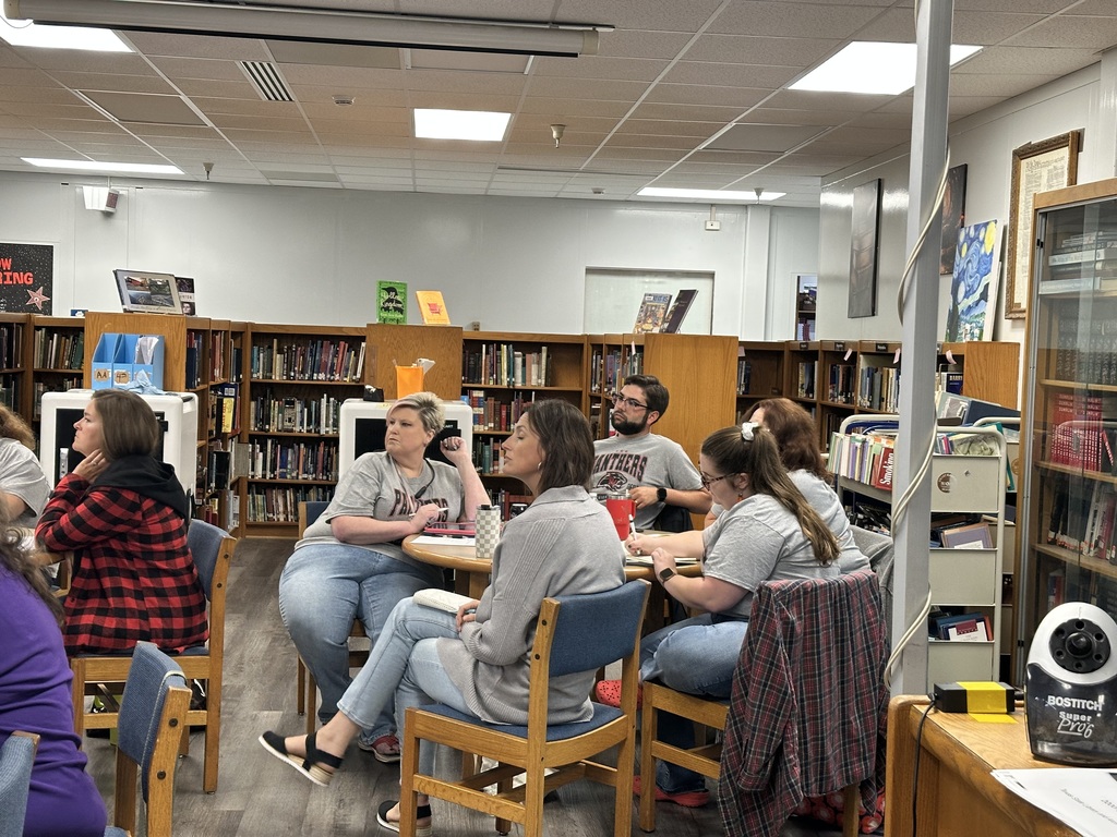 Weston Kieschnick training session at PSHS in the media center. Secondary teachers pictured here.