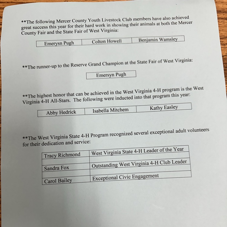 Board Recognizes for October 13, 2025 BOE meeting