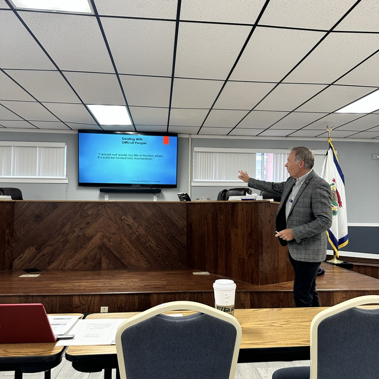 Mike McClanahan training for central office staff on October 21st. 