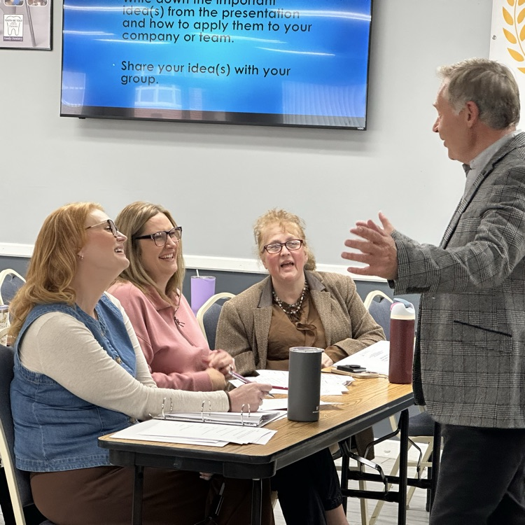 Mike McClanahan training for central office staff on October 21st. 