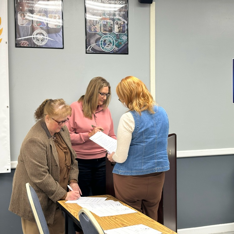 Mike McClanahan training for central office staff on October 21st. 